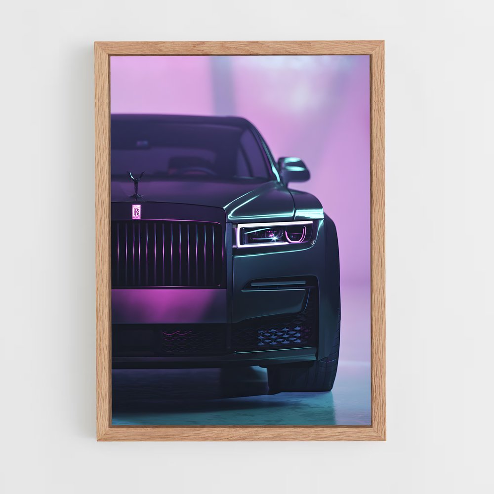 Poster Noir et Rose – affiche Rolls-Royce (vue 4)